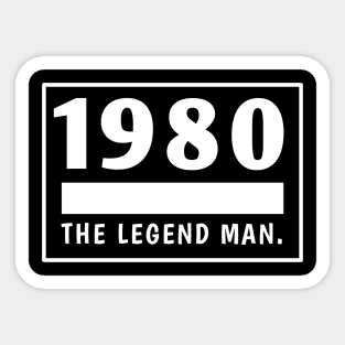 1980 birthday Sticker